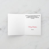 医療専門家のクリスマスカード カード (内部)