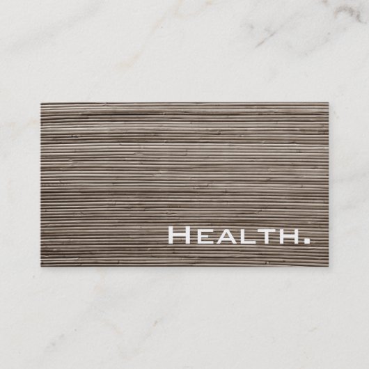 医療専門家の名刺のモダン木 名刺 (正面)