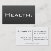 医療専門家の名刺のモダン 名刺 (正面/裏面)