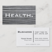 医療専門家の名刺-灰色第2 名刺 (正面/裏面)