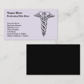 医療専門家の記号|のケリュケイオンの看護 名刺 (正面/裏面)