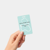 医療専門家向けのモダンなレイアウト バッジ (手持ち)