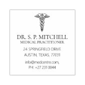 医療専門家詳細 自己記入 ラバースタンプ (インプリント)