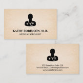 医療専門家 |ドクターアイコン 予約カード (正面/裏面)