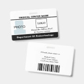 医療専門家 バッジ (正面＆裏面)