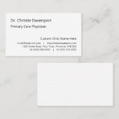 医療専門気に者のプライアント 名刺 (正面/裏面)