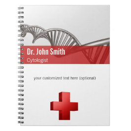 医療専門科学DNA鎖クロス ノートブック