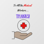 医療従事者に感謝してい! ウィンドウサイン (シート)
