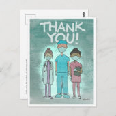 医療従事者に感謝を伝えるポストカード ポストカード (正面/裏面)
