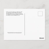 医療従事者に感謝を伝えるポストカード ポストカード (裏面)