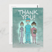 医療従事者に感謝を伝えるポストカード ポストカード (正面/裏面)