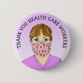 医療従事者に気に感謝 缶バッジ
