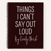 医療従事者のためのユーモア満載のカスタムメディカルジャーナル ノートブック (正面)