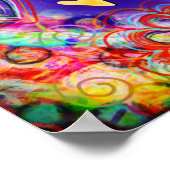 医療従事者のインスピレーションカラフルに感謝 ポスター (角)