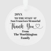 医療従事者のオーナメント オーナメント (裏面)