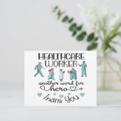 医療従事者のヒーローに感謝 ポストカード (スタンド正面)