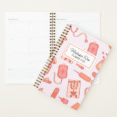 医療従事者のヴィンテージ名モノグラム プランナー手帳 (ディスプレー)