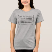 医療従事者の典型的な返事 トライブレンドＴシャツ (正面)
