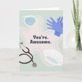 医療従事者の勇気付けられる空白のカード カード (正面)