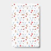 医療従事者の医師またはナース パーソナライズされた バッジ (裏面)