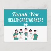 医療従事者の病院スタッフに感謝 ポストカード (正面)