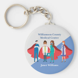 医療従事者の病院スーパーヒーローに感謝 キーホルダー