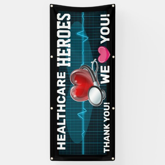 医療従事者の評価 横断幕 (縦)