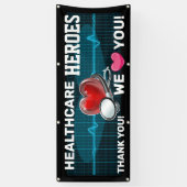 医療従事者の評価 横断幕 (縦)
