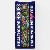 医療従事者の評価 横断幕 (縦)