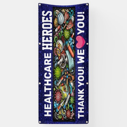 医療従事者の評価 横断幕 (縦)
