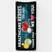 医療従事者の評価 横断幕 (縦)