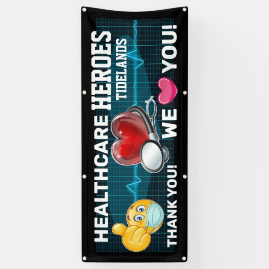 医療従事者の評価 横断幕 (縦)