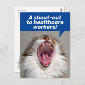 医療従事者への感謝のメッセージカード ポストカード (正面/裏面)