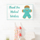 医療従事者スクラブズジンジャーブレッドマン 横断幕 (インサイチュ)