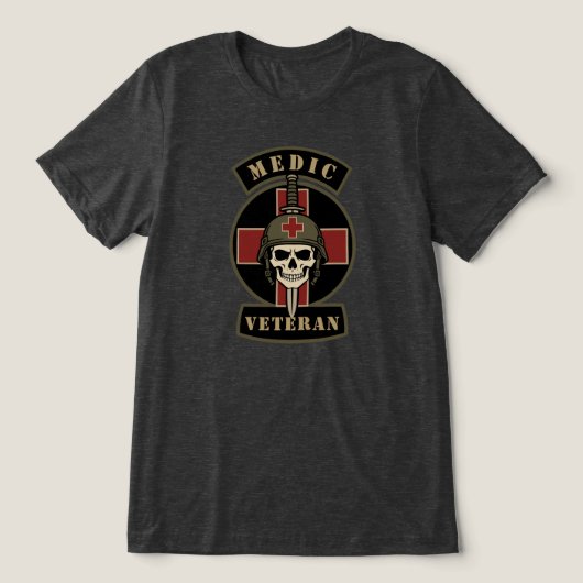 医療従事者ベテラン トライブレンドＴシャツ (デザイン正面)