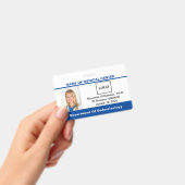 医療従事者ロゴ写真バーコードID バッジ (手持ち)