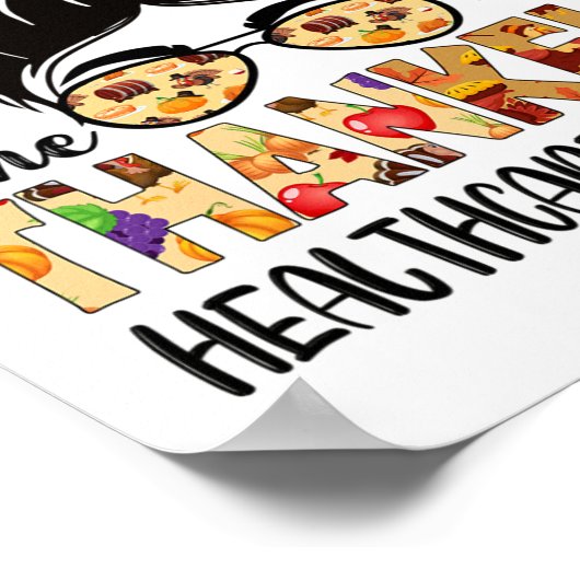 医療従事者ワンサンクスギビング秋A ポスター (角)