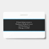 医療従事者名写真バッジスキャンコード バッジ (裏面)