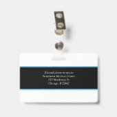 医療従事者名写真バッジスキャンコード バッジ (裏面 （クリップ付）)