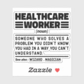 医療従事者名詞鑑賞用おもしろい引用文 シール (シート)