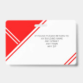 医療従事者用写真付き名札ID バッジ (裏面)