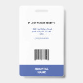 医療従事者 ナース ヘルスケア バッジ (裏面)