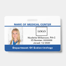 医療従事者 ロゴ写真 バーコードID バッジ