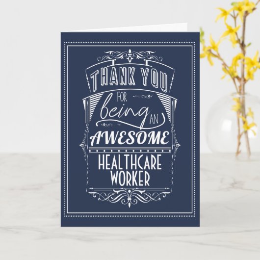 医療従事者、感謝の意を表す カード (黄色い花)