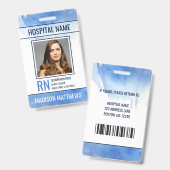 医療従業パーソナライズされた員の写真IDバッジ バッジ (正面＆裏面)