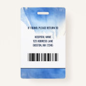 医療従業パーソナライズされた員の写真IDバッジ バッジ (裏面)