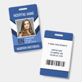 医療従業パーソナライズされた員の写真IDバッジ バッジ (正面＆裏面)