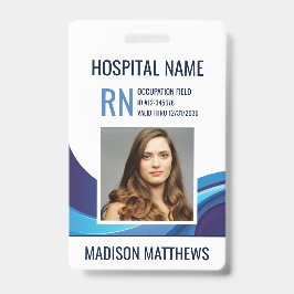 医療従業パーソナライズされた員の写真IDバッジ バッジ