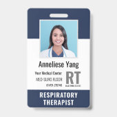 医療従業パーソナライズされた員の写真ID バッジ (表面)