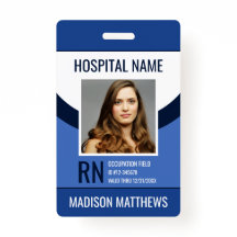 医療従業パーソナライズされた員の写真ID